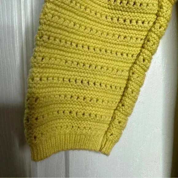Reitman’s Knitted  Sweater Boat Neck 3/4 Length Sleeves Yellow Size Extra Small - Picture 7 of 16